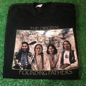 “Founding Fathers” American Indian Tee Sz L
